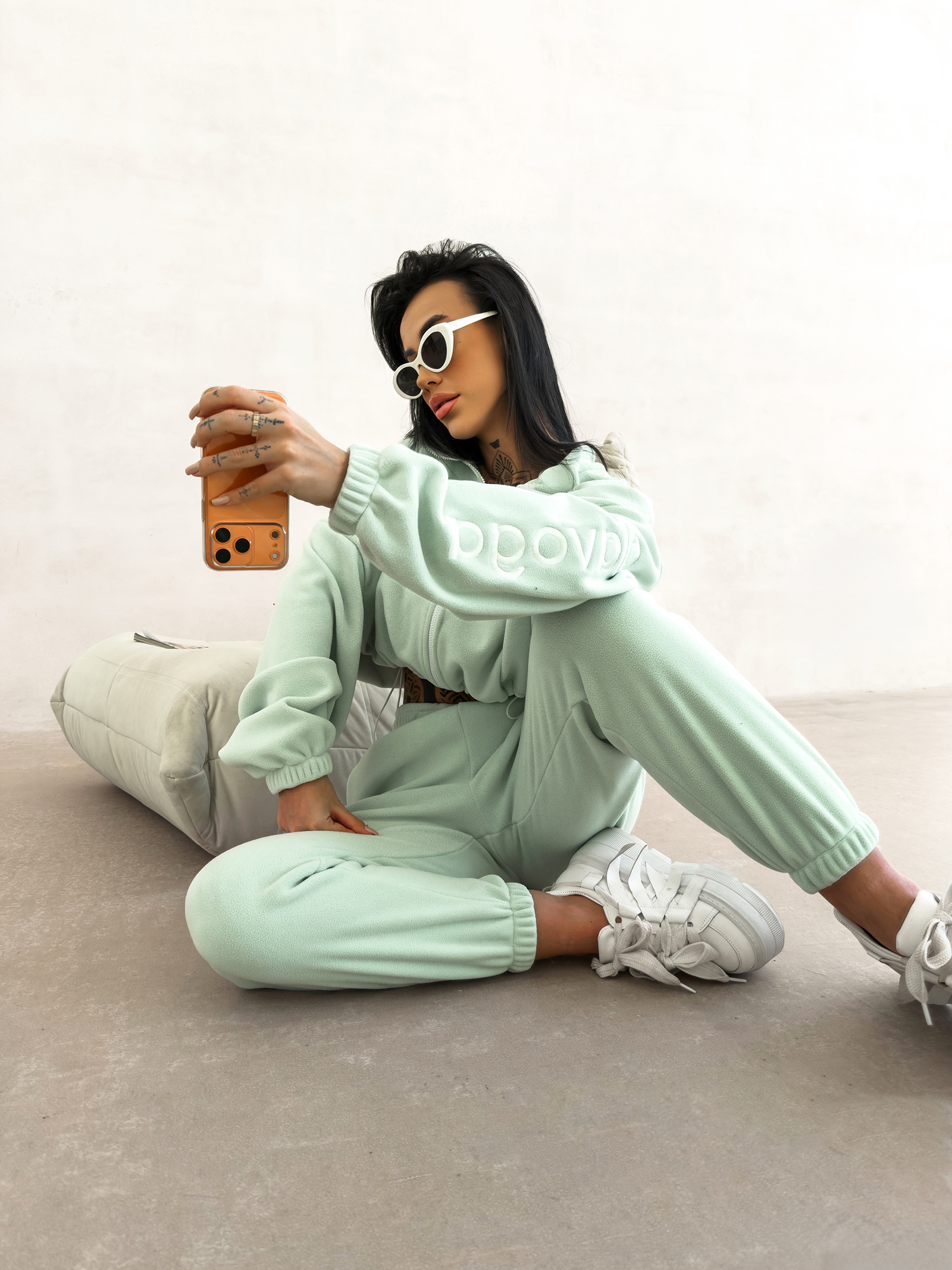 Komplet damski OLAVOGA COZIER miętowy