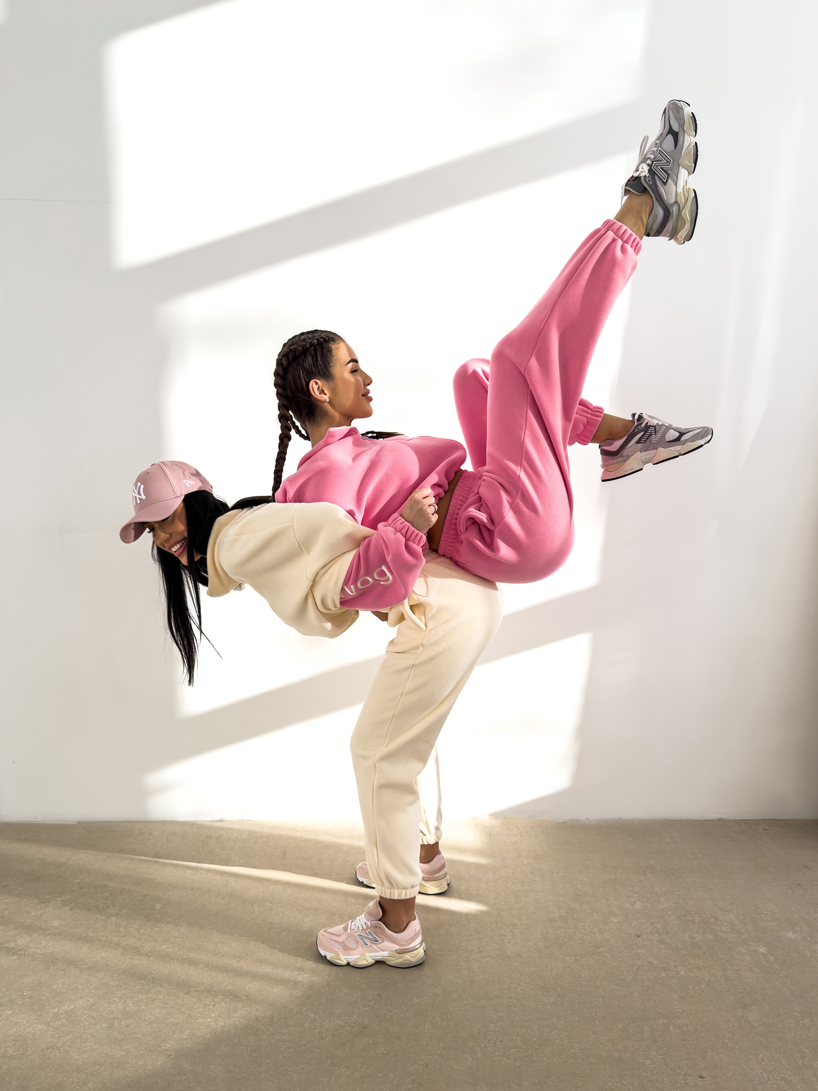 Komplet damski OLAVOGA COZIER różowy