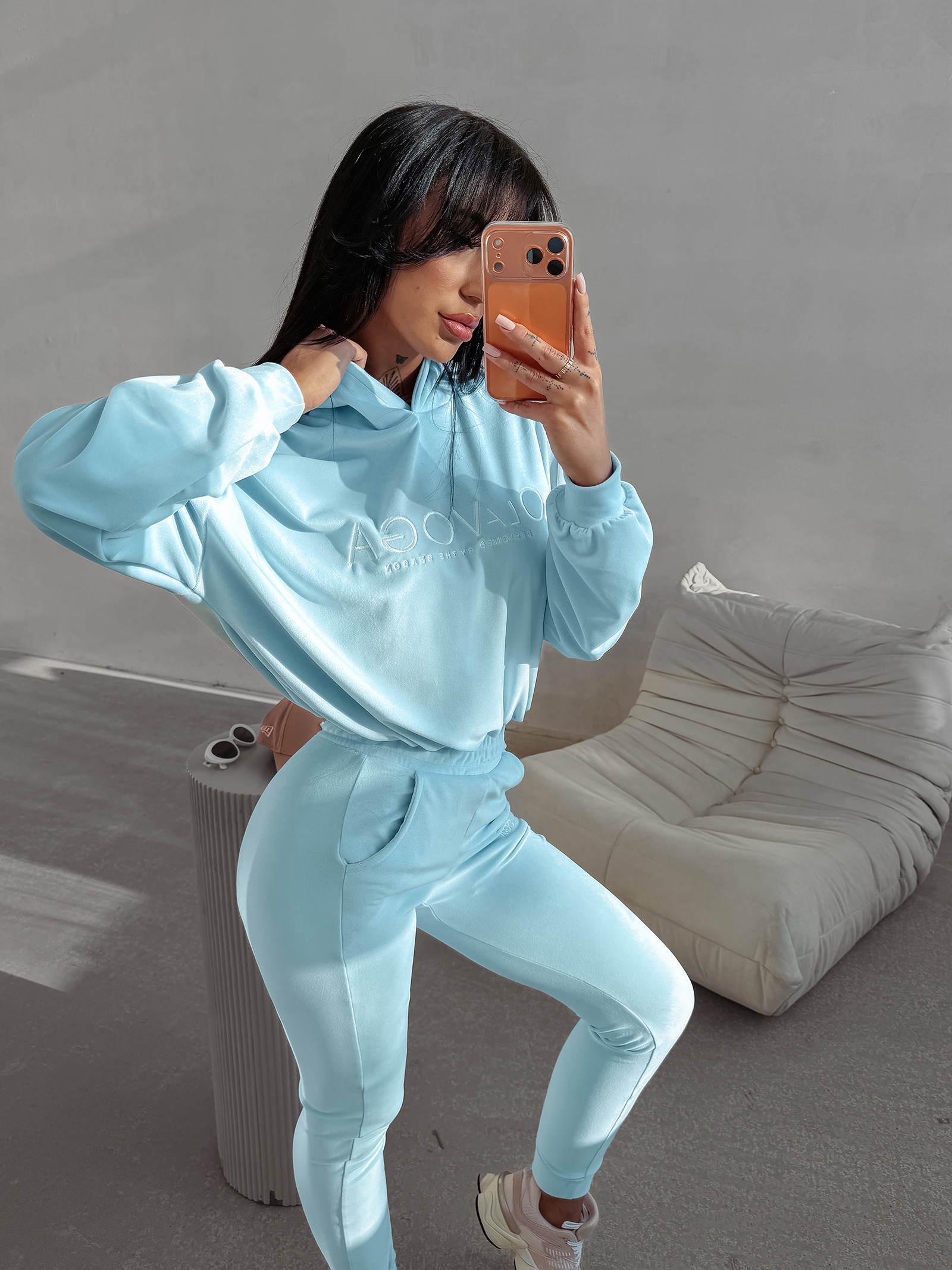 Komplet damski OLAVOGA HANDIES niebieski Komplet damski OLAVOGA HANDIES niebieski