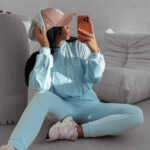 Komplet damski OLAVOGA HANDIES niebieski