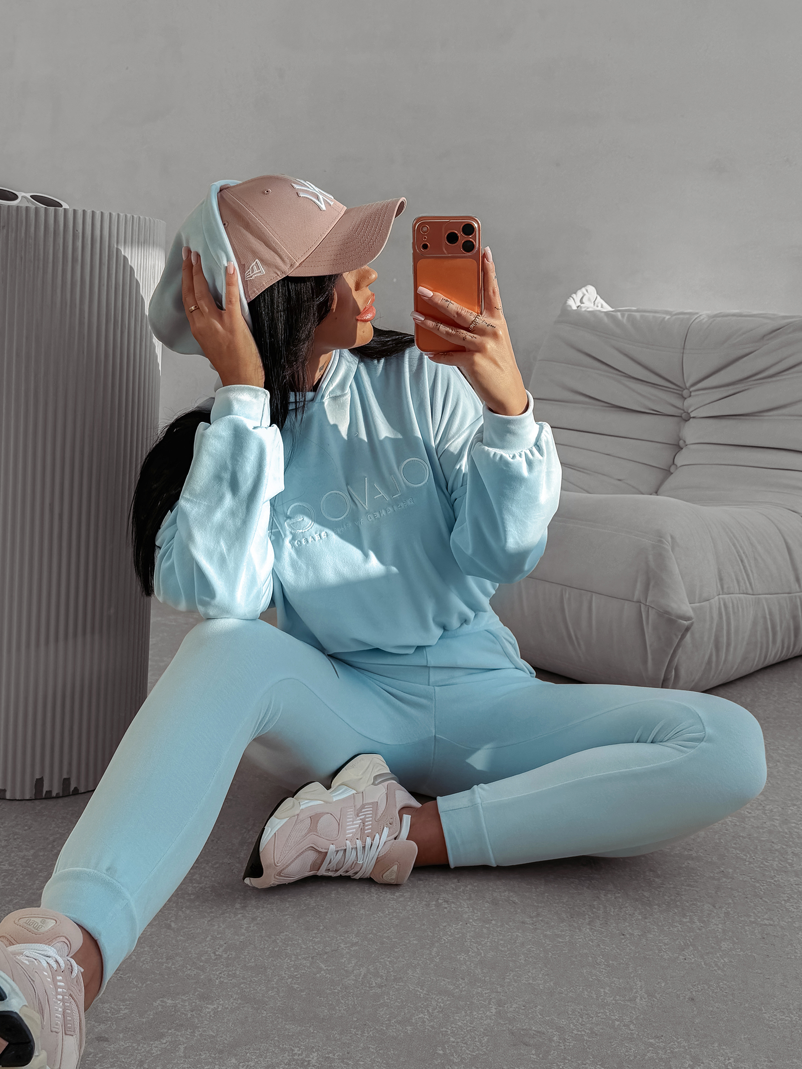 Komplet damski OLAVOGA HANDIES niebieski