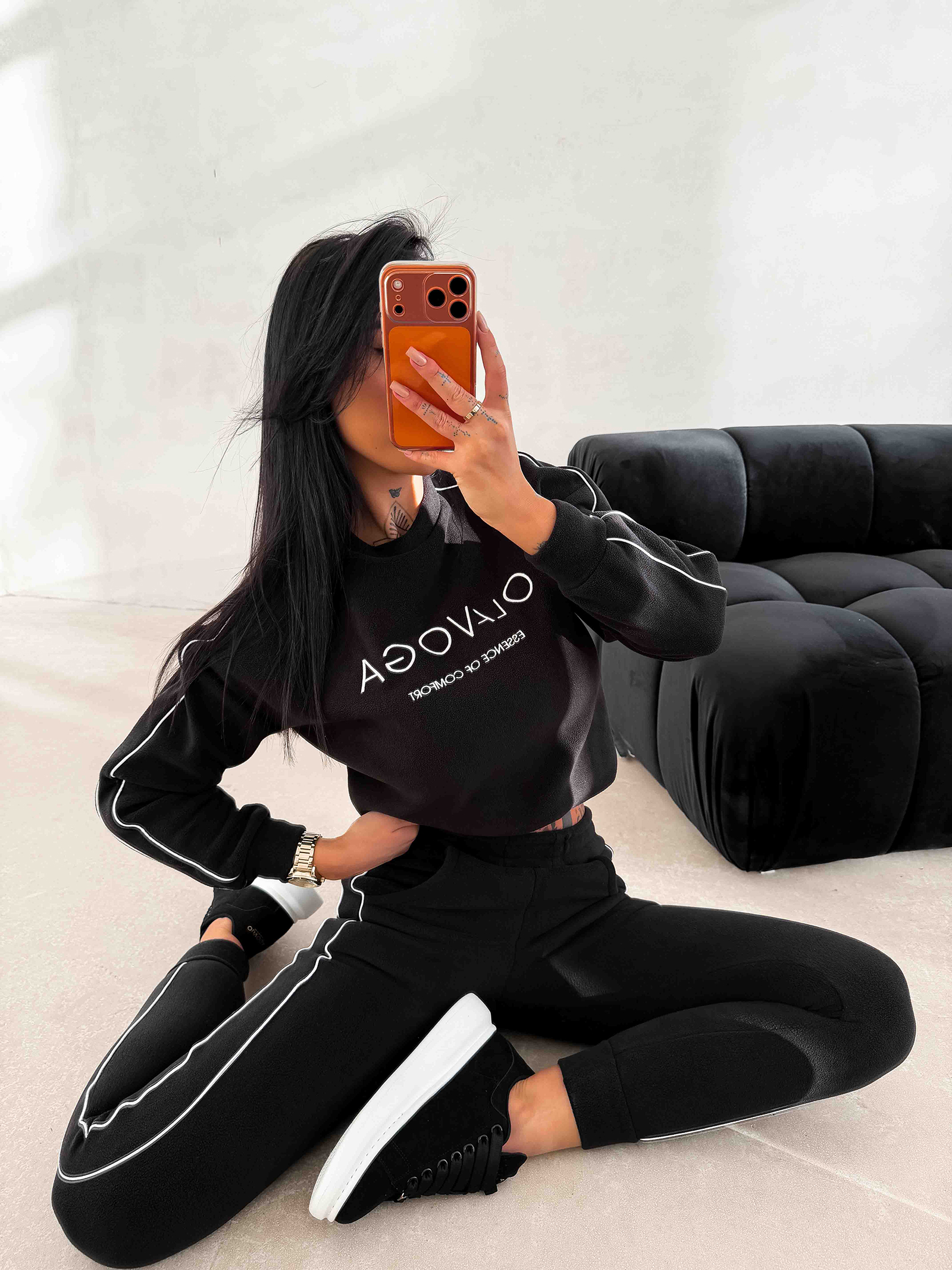 Komplet damski OLAVOGA LENTO czarny