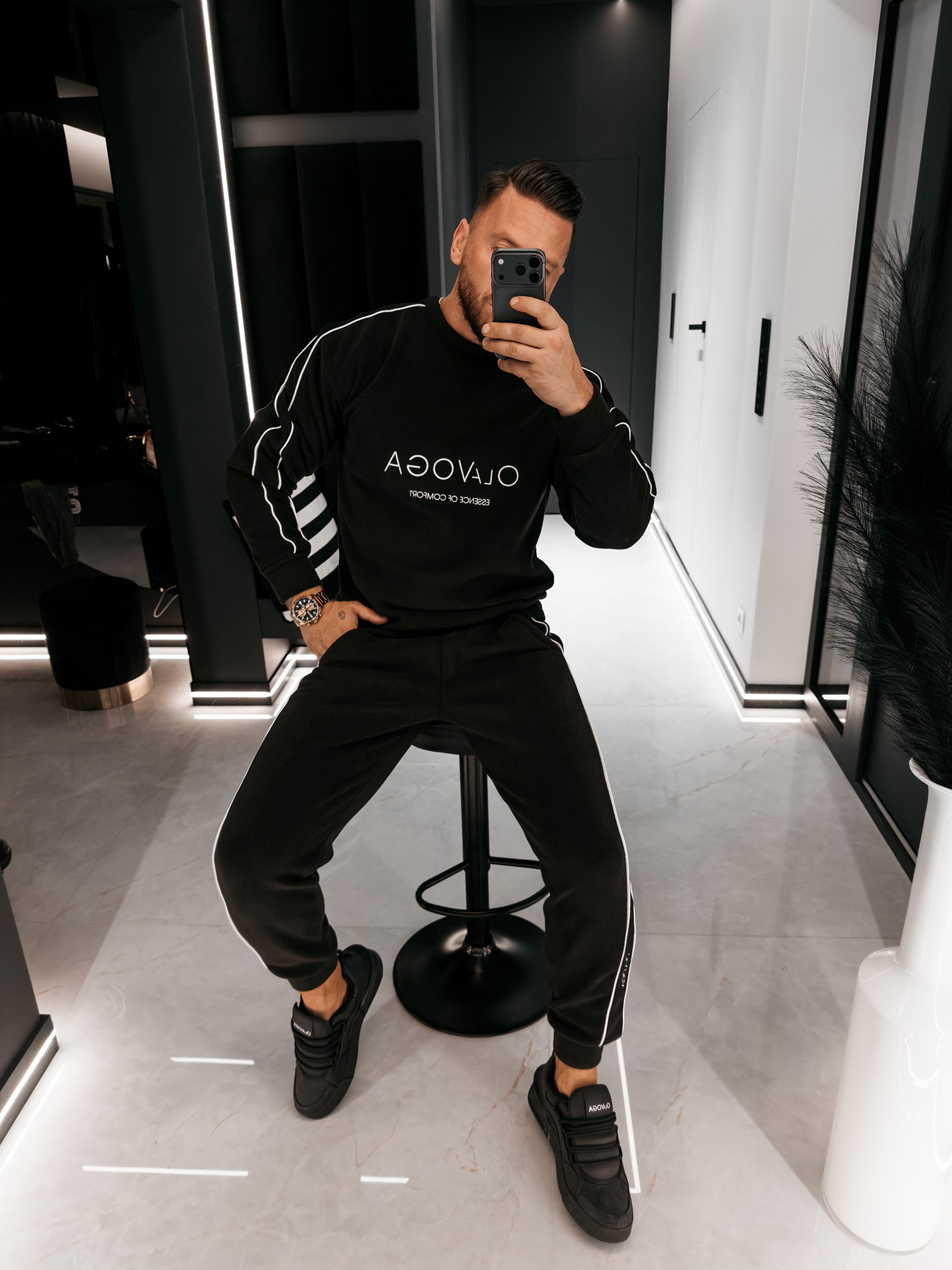 Komplet męski OLAVOGA LENTO czarny