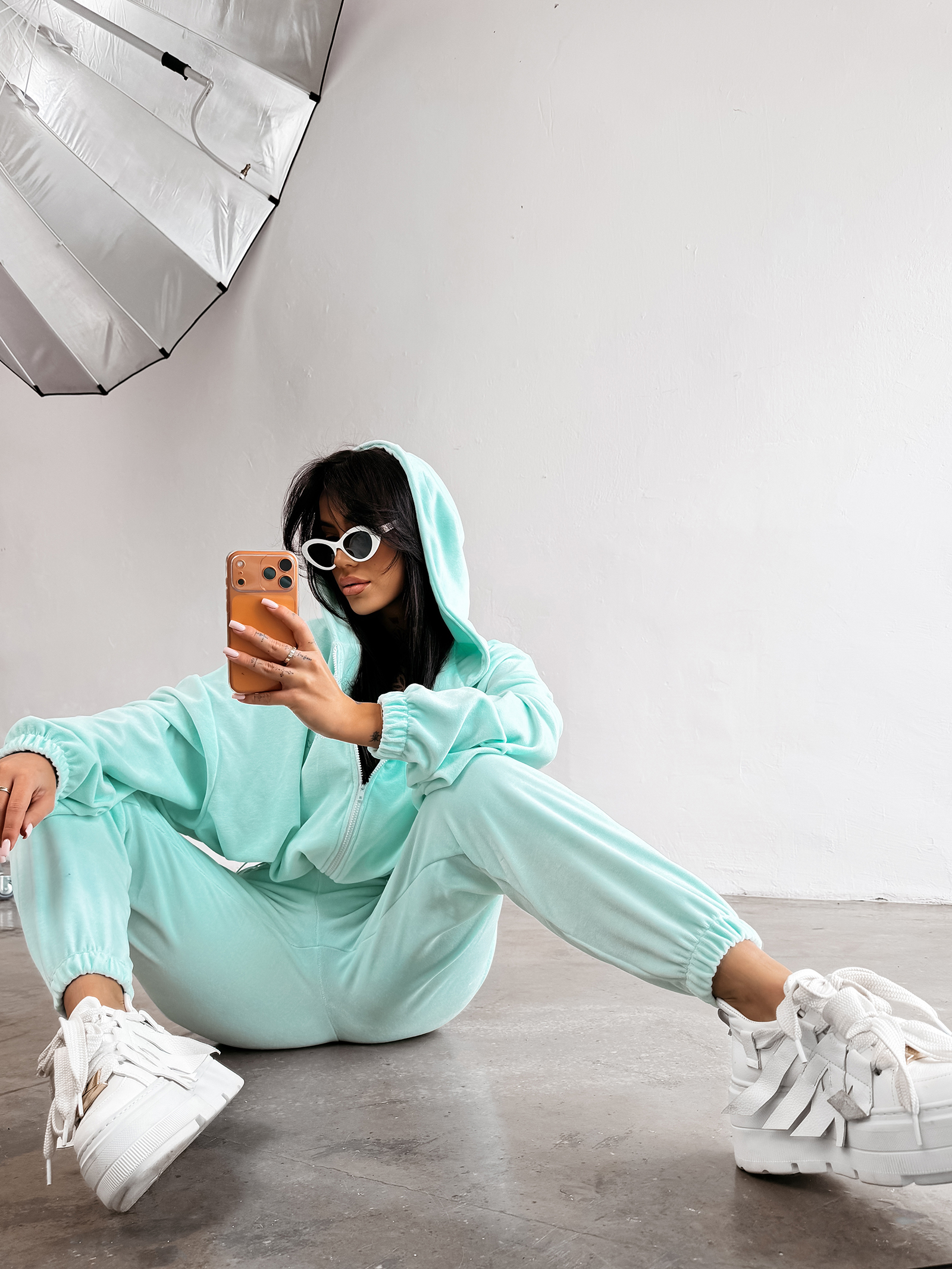 Komplet damski OLAVOGA PRISM miętowy