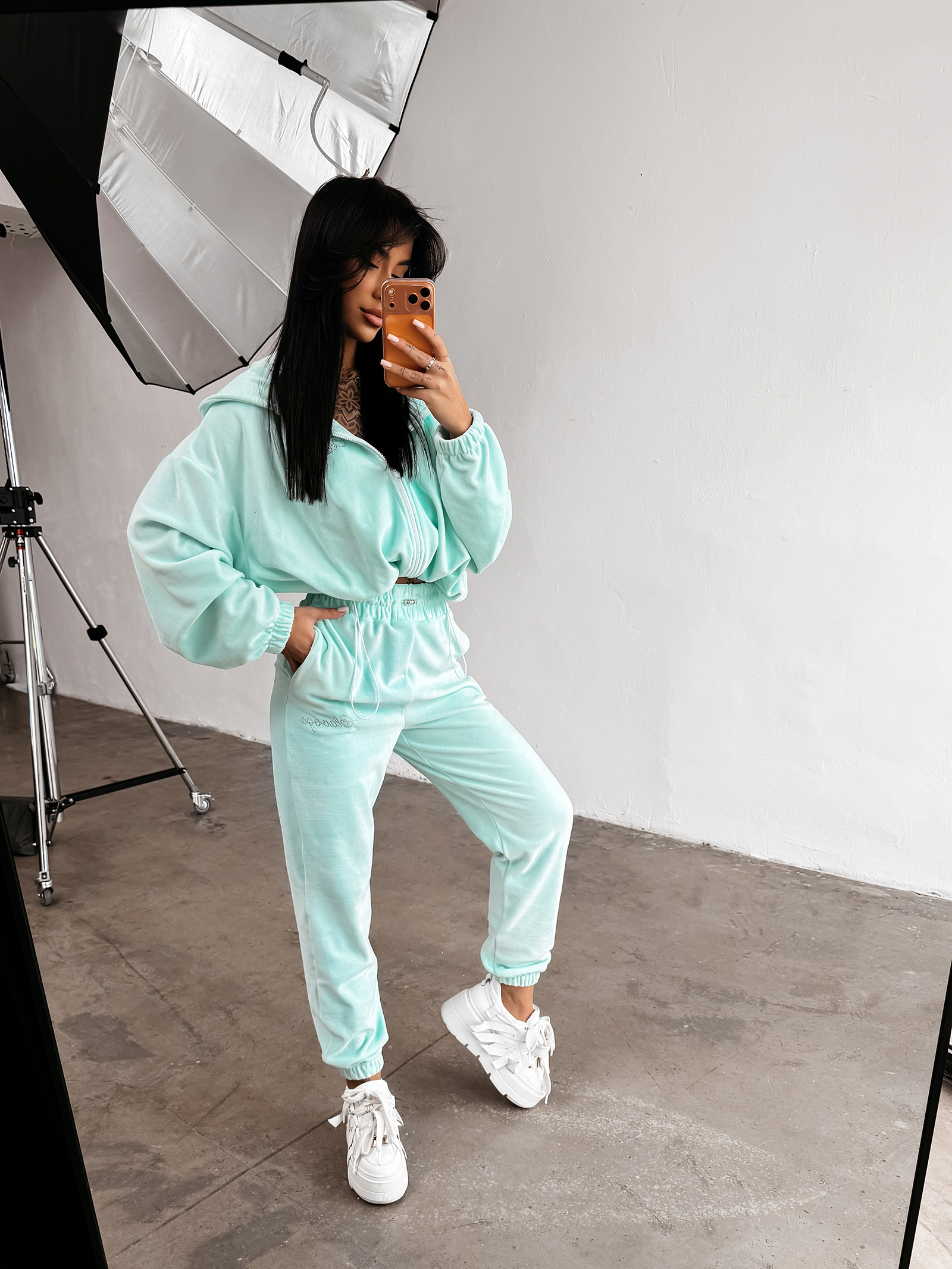 Komplet damski OLAVOGA PRISM miętowy