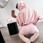 Komplet damski OLAVOGA PRISM pudrowy róż