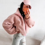 Kurtka damska OLAVOGA LORIA pudrowy róż