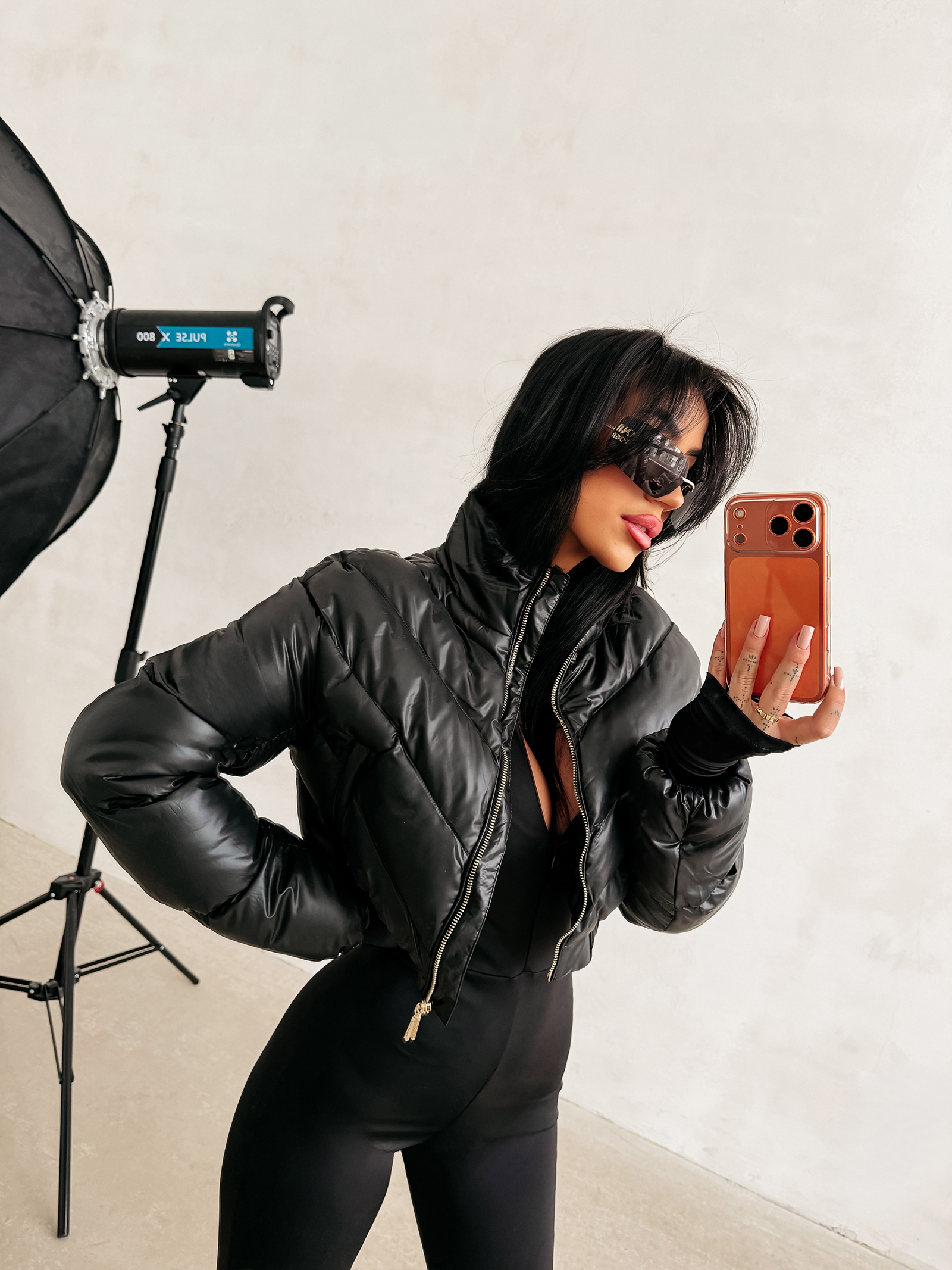 Kurtka damska OLAVOGA TAAZU czarna