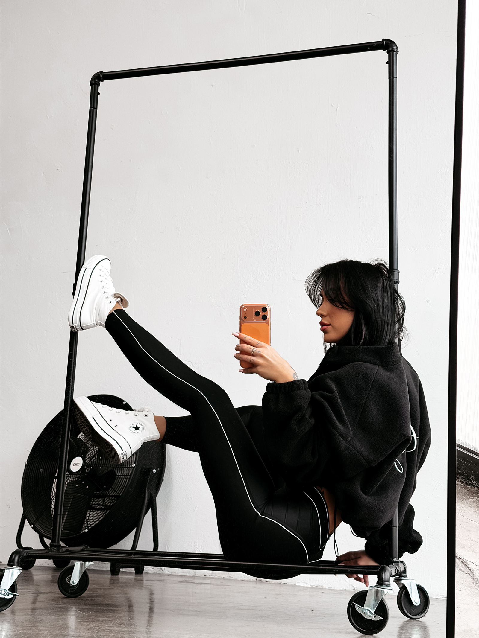 Legginsy modelujące OLAVOGA GLITZ czarne