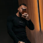 Longsleeve męski OLAVOGA ZURI czarny