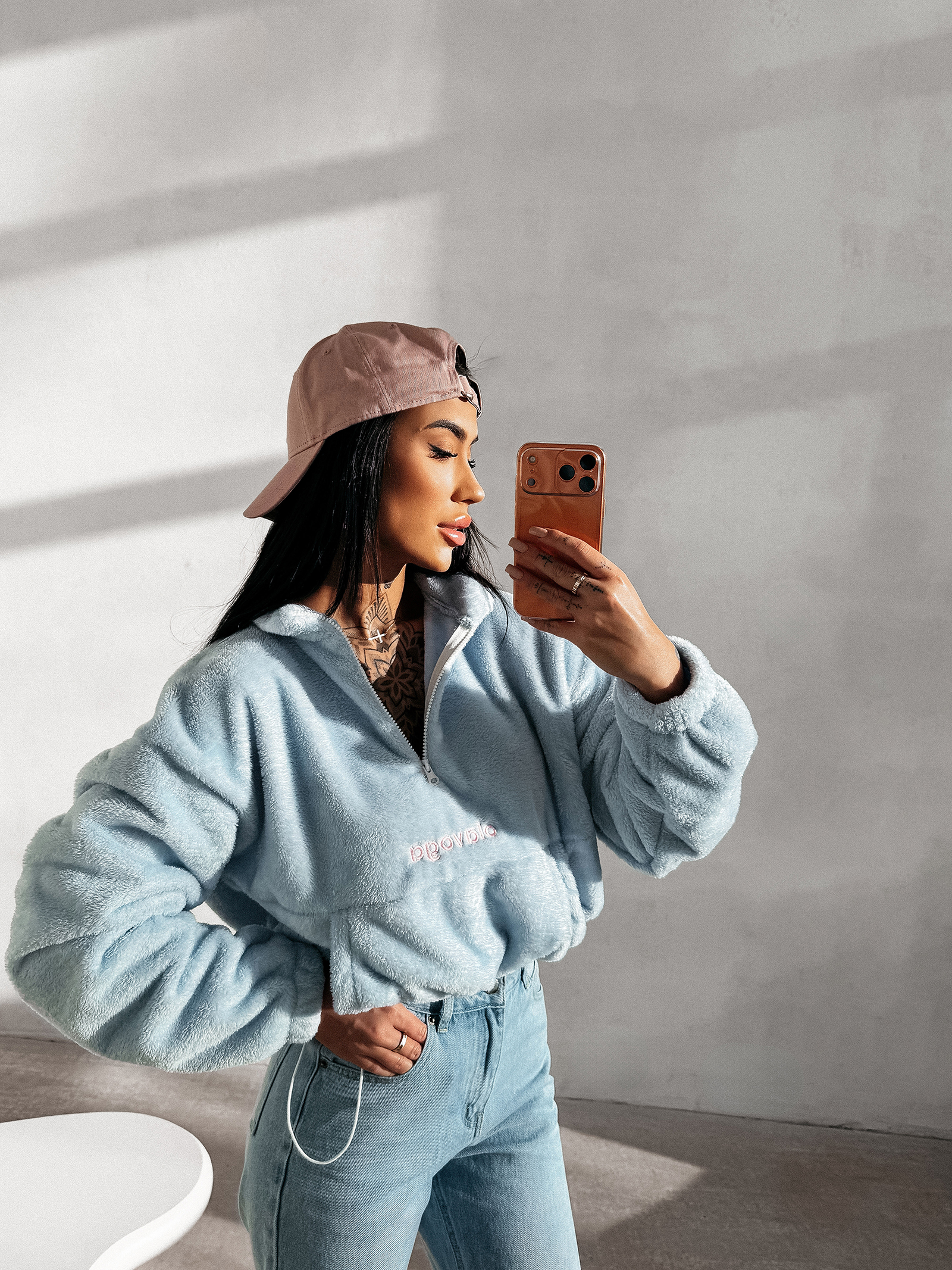 Polar damski OLAVOGA EMINO błękitny