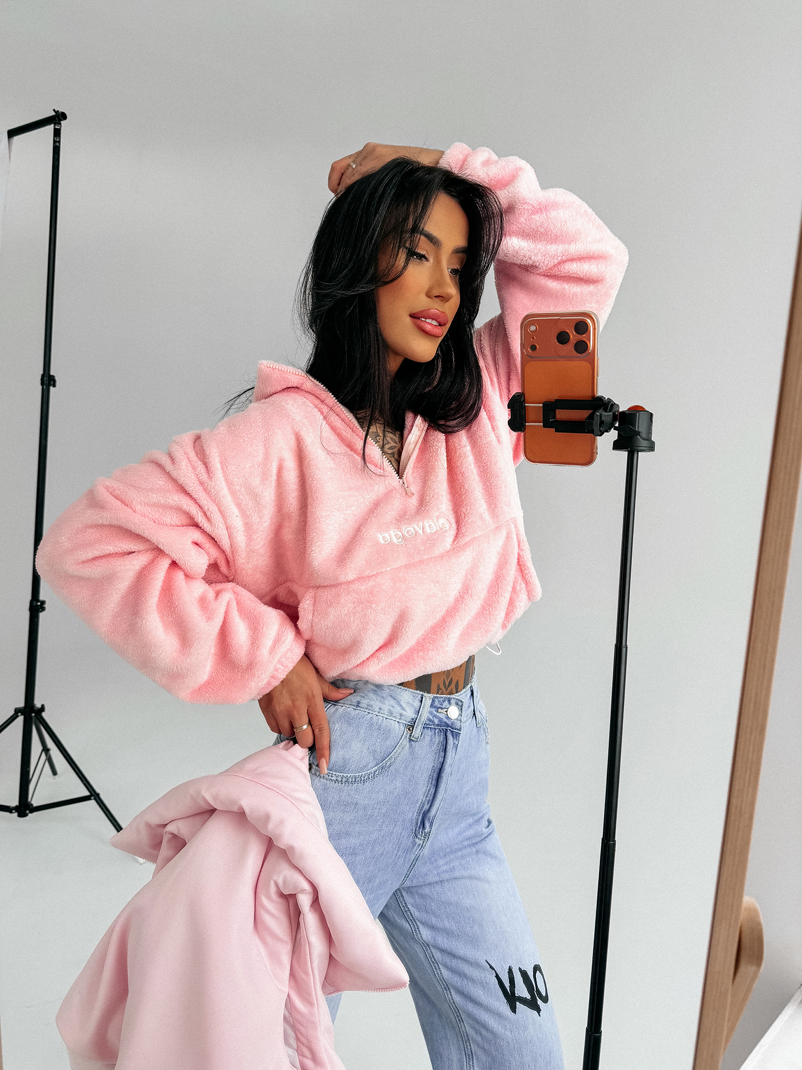 Polar damski OLAVOGA EMINO pudrowy róż