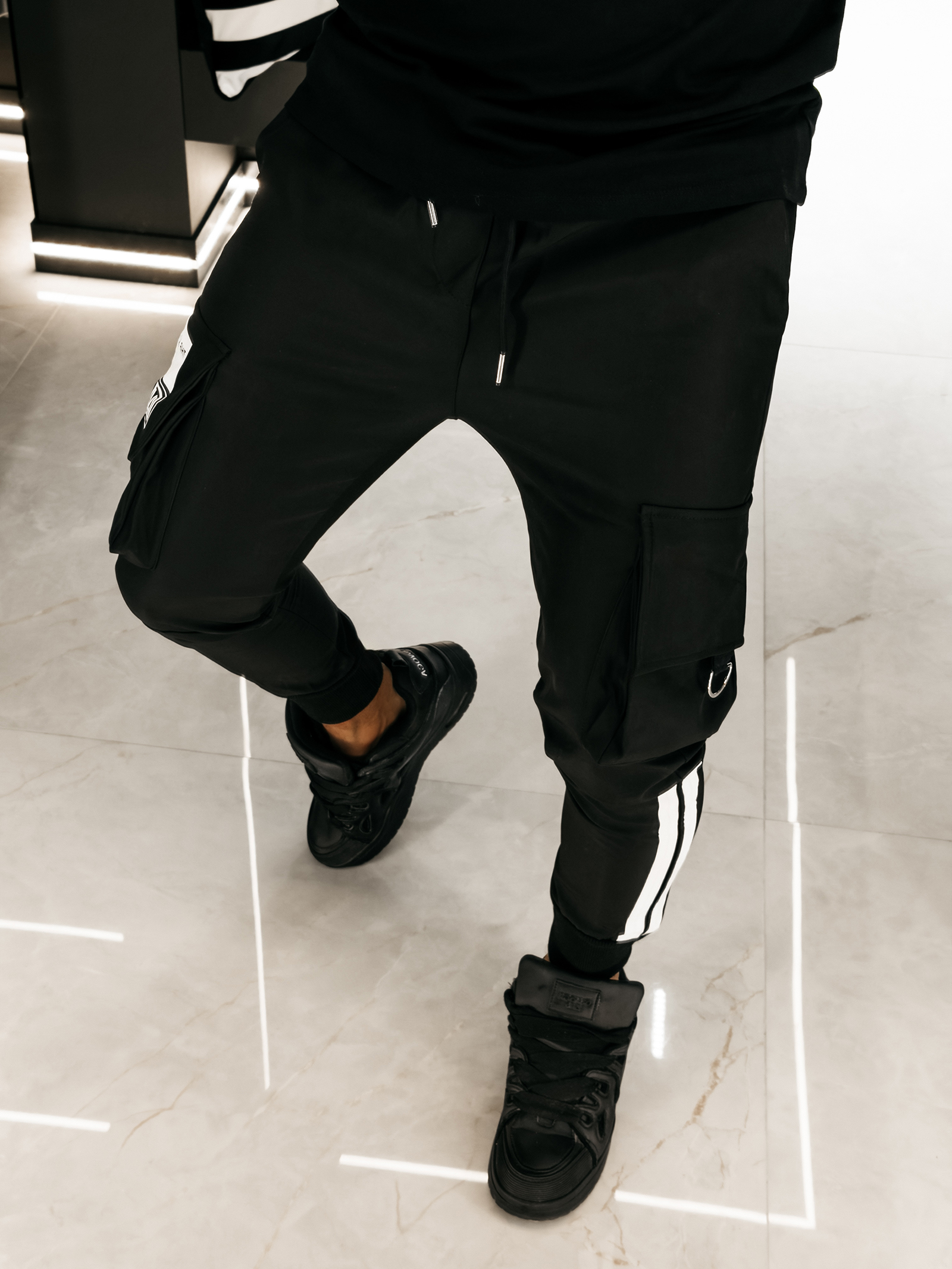 Spodnie męskie OLAVOGA CASTON czarne