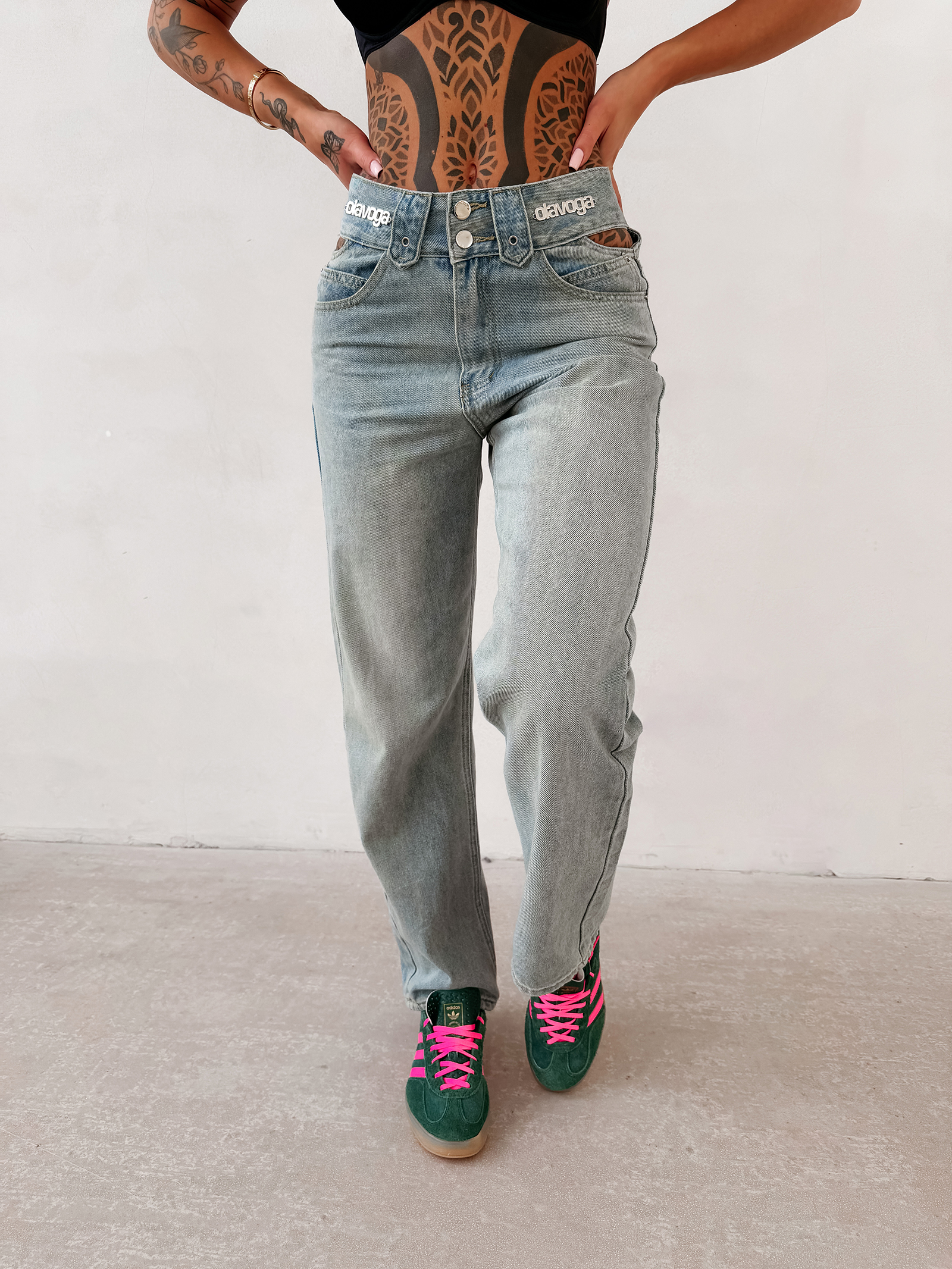 Spodnie damskie OLAVOGA EREDU niebieskie