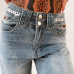 Spodnie damskie OLAVOGA EREDU niebieskie