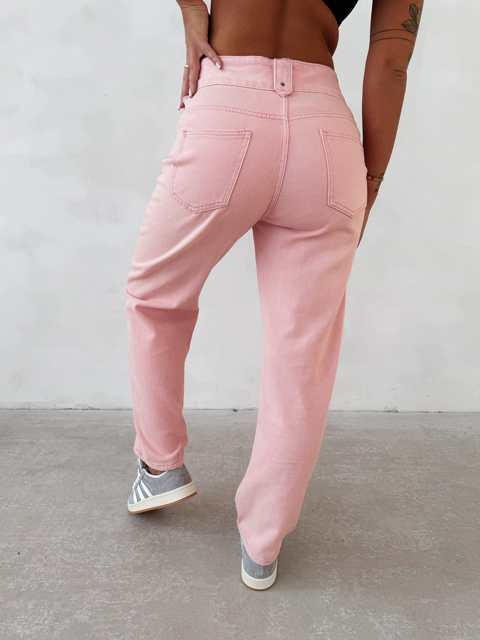 Spodnie damskie OLAVOGA EREDU pudrowy róż Spodnie damskie OLAVOGA EREDU pudrowy róż