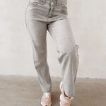 Spodnie damskie OLAVOGA EREDU szare