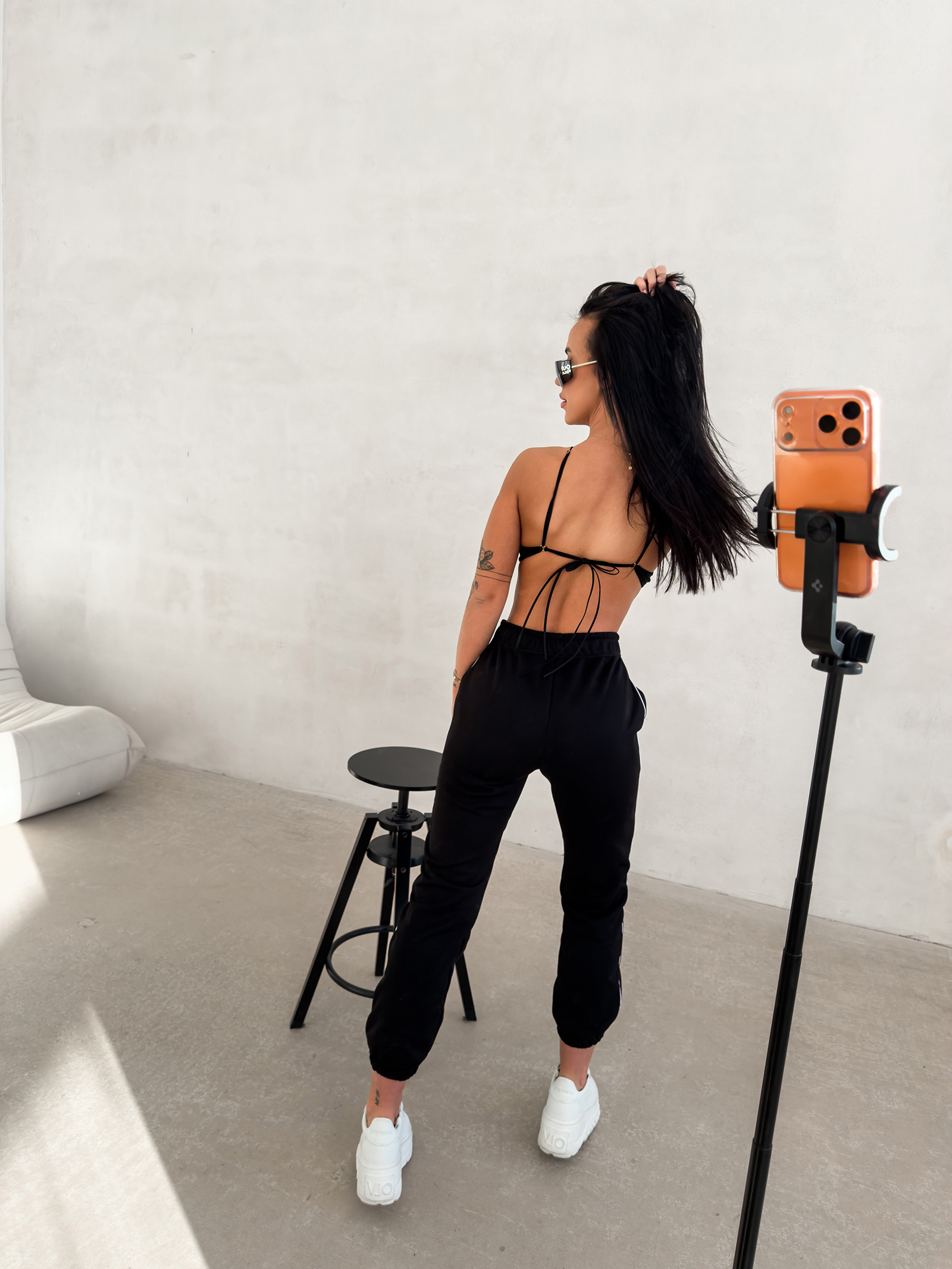 Spodnie damskie OLAVOGA FINIRE czarne