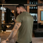 T-shirt męski OLAVOGA RAYSIER khaki