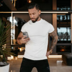 T-shirt męski OLAVOGA RAYSIER ecru