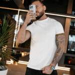 T-shirt męski OLAVOGA RAYSIER ecru