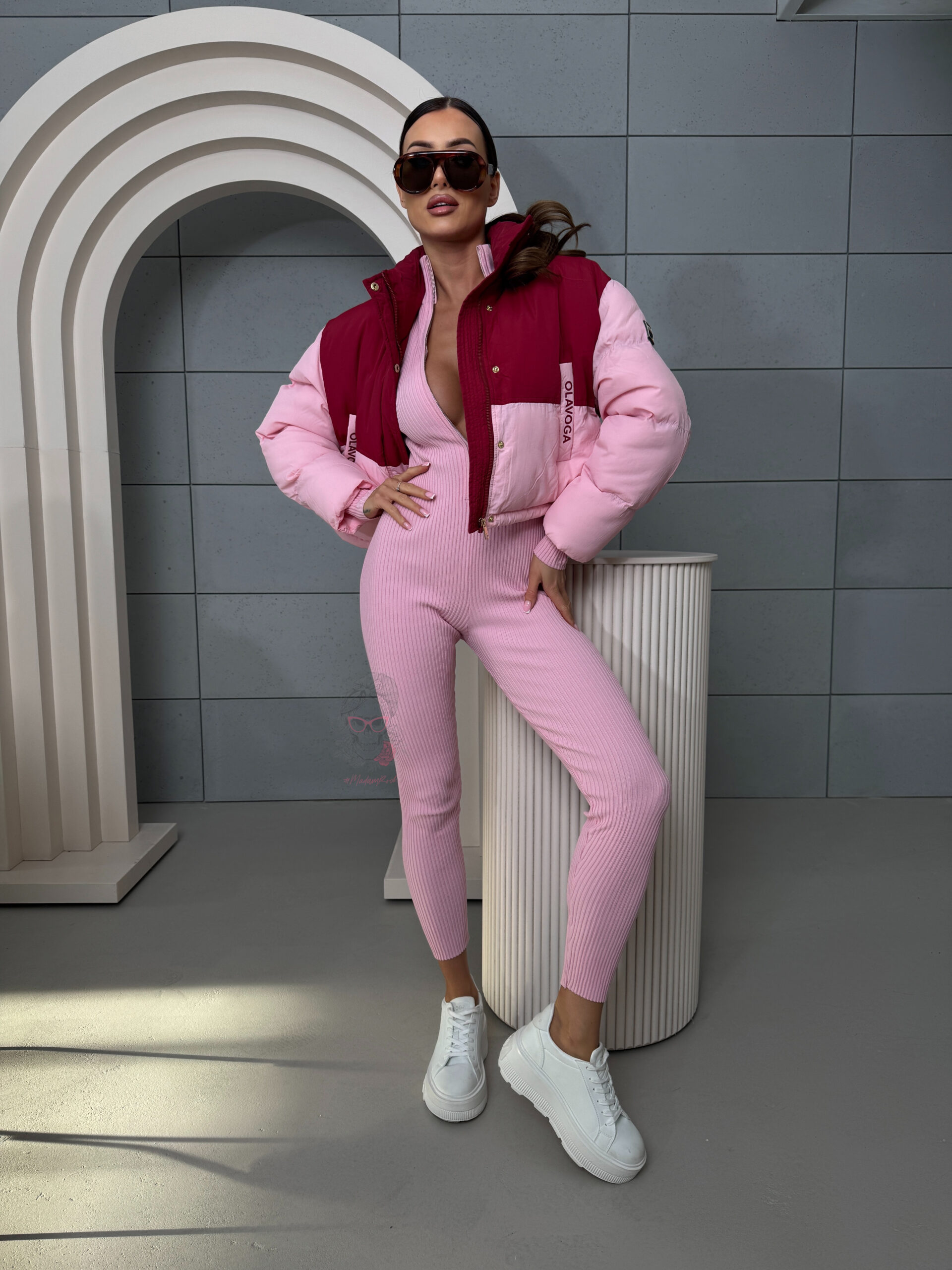 Kurtka damska OLAVOGA KIAR bordowa