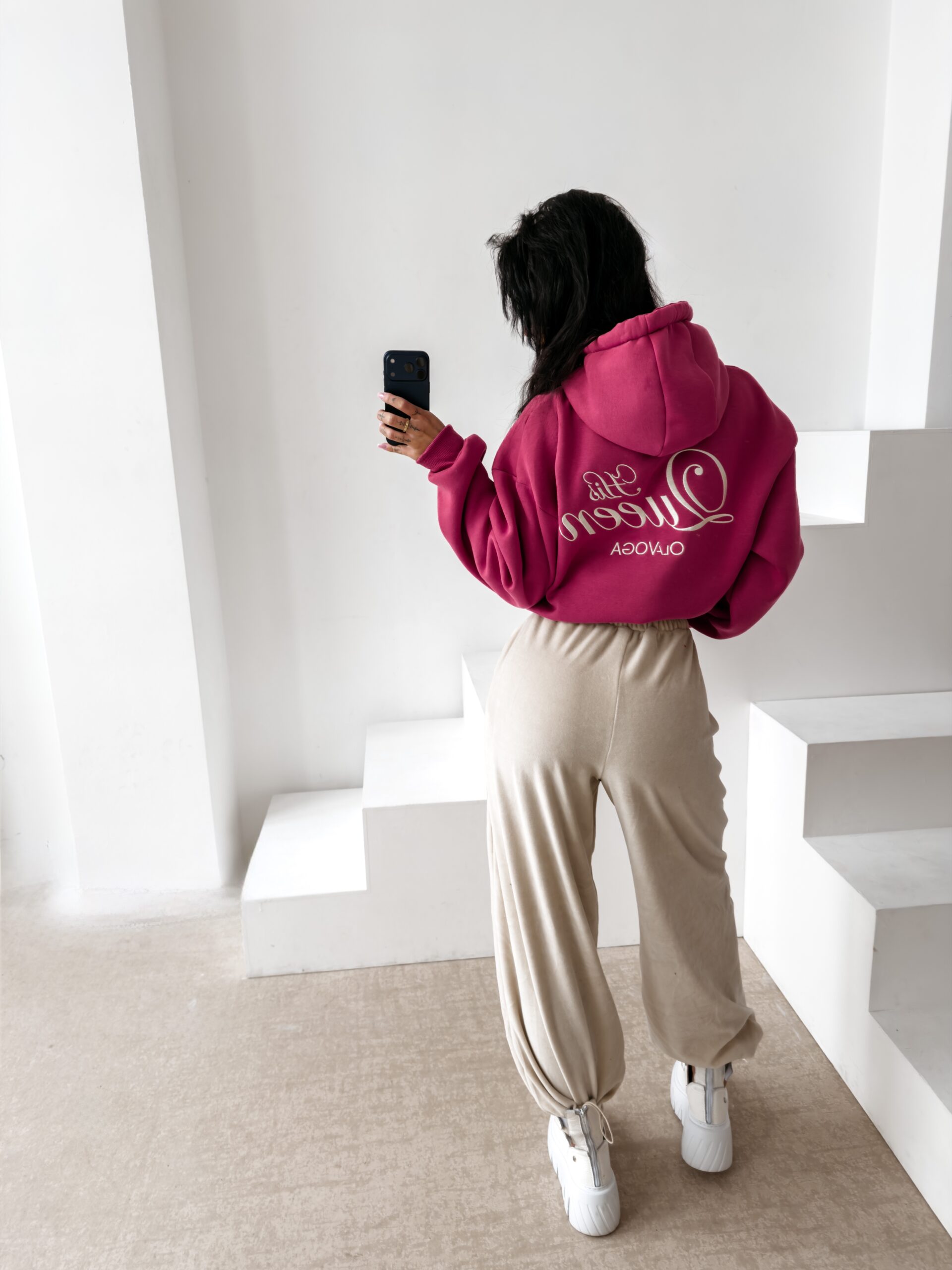 Bluza damska OLAVOGA ADORE brudny róż