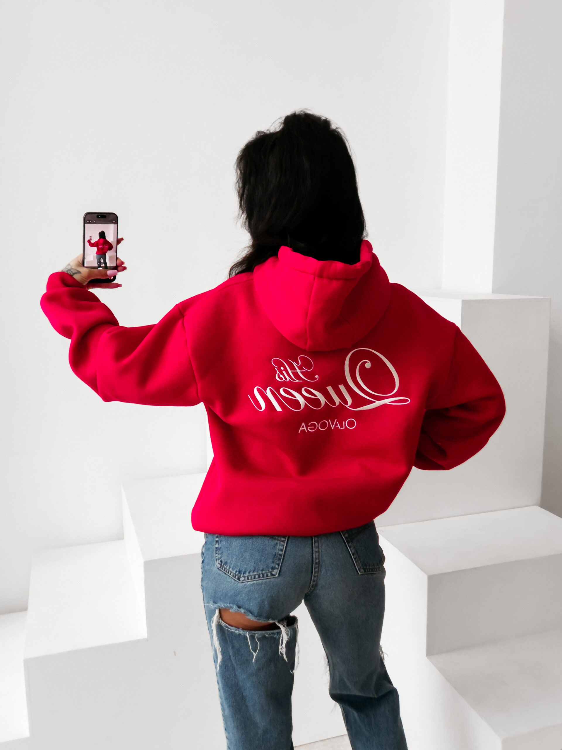 Bluza damska OLAVOGA ADORE czerwona