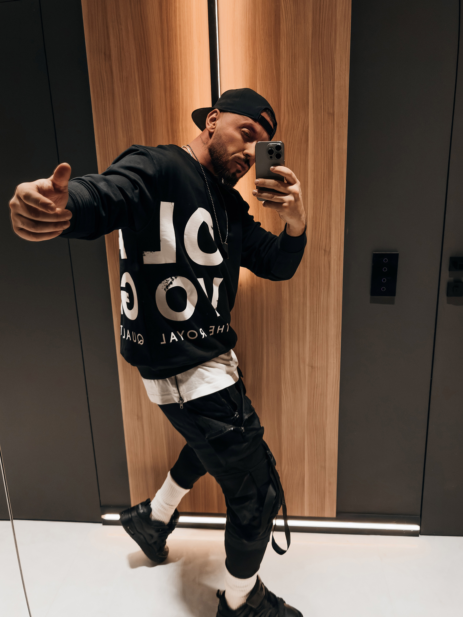 Bluza męska OLAVOGA EFFECT czarna