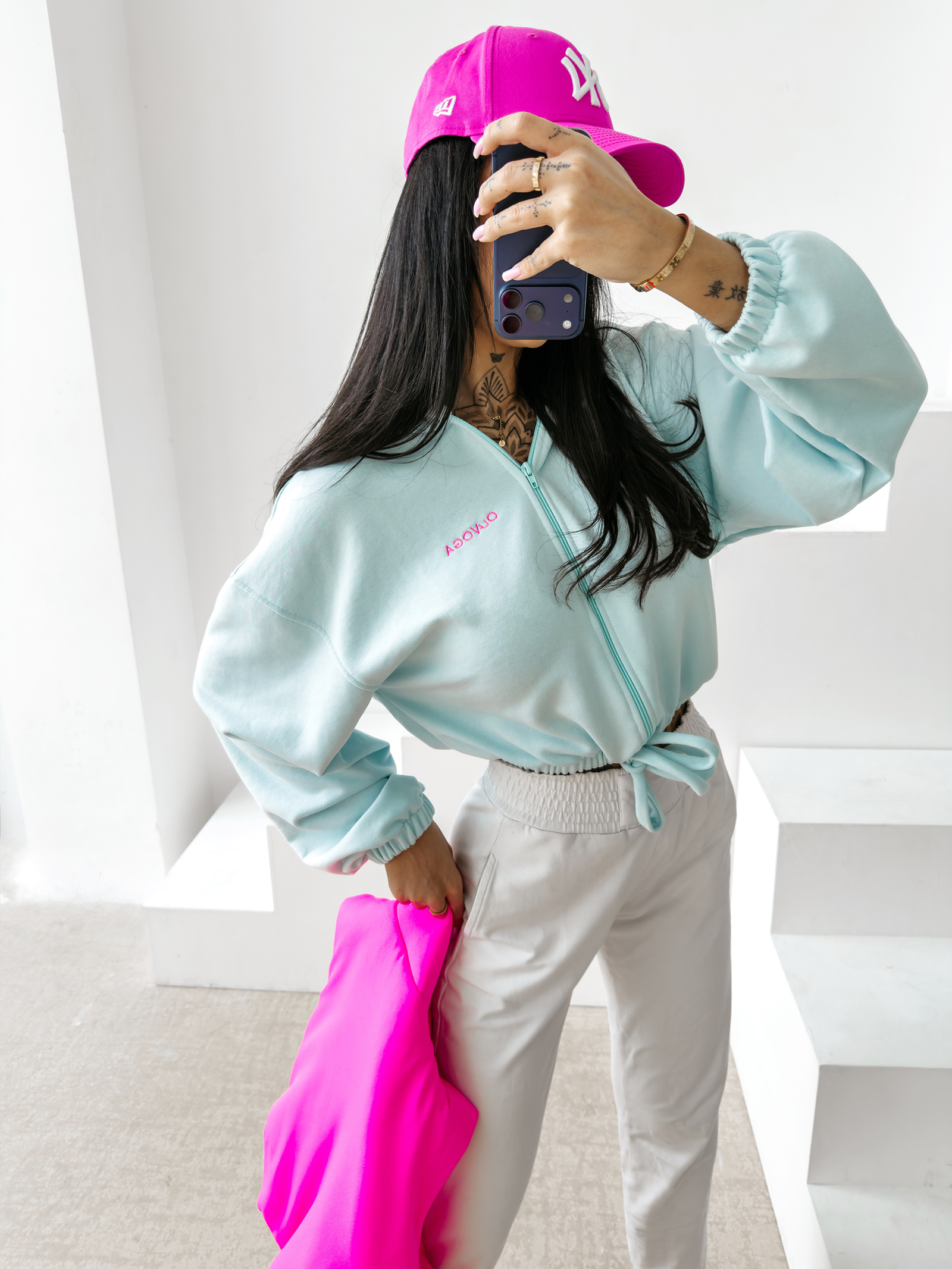 Bluza damska OLAVOGA NERIN miętowa