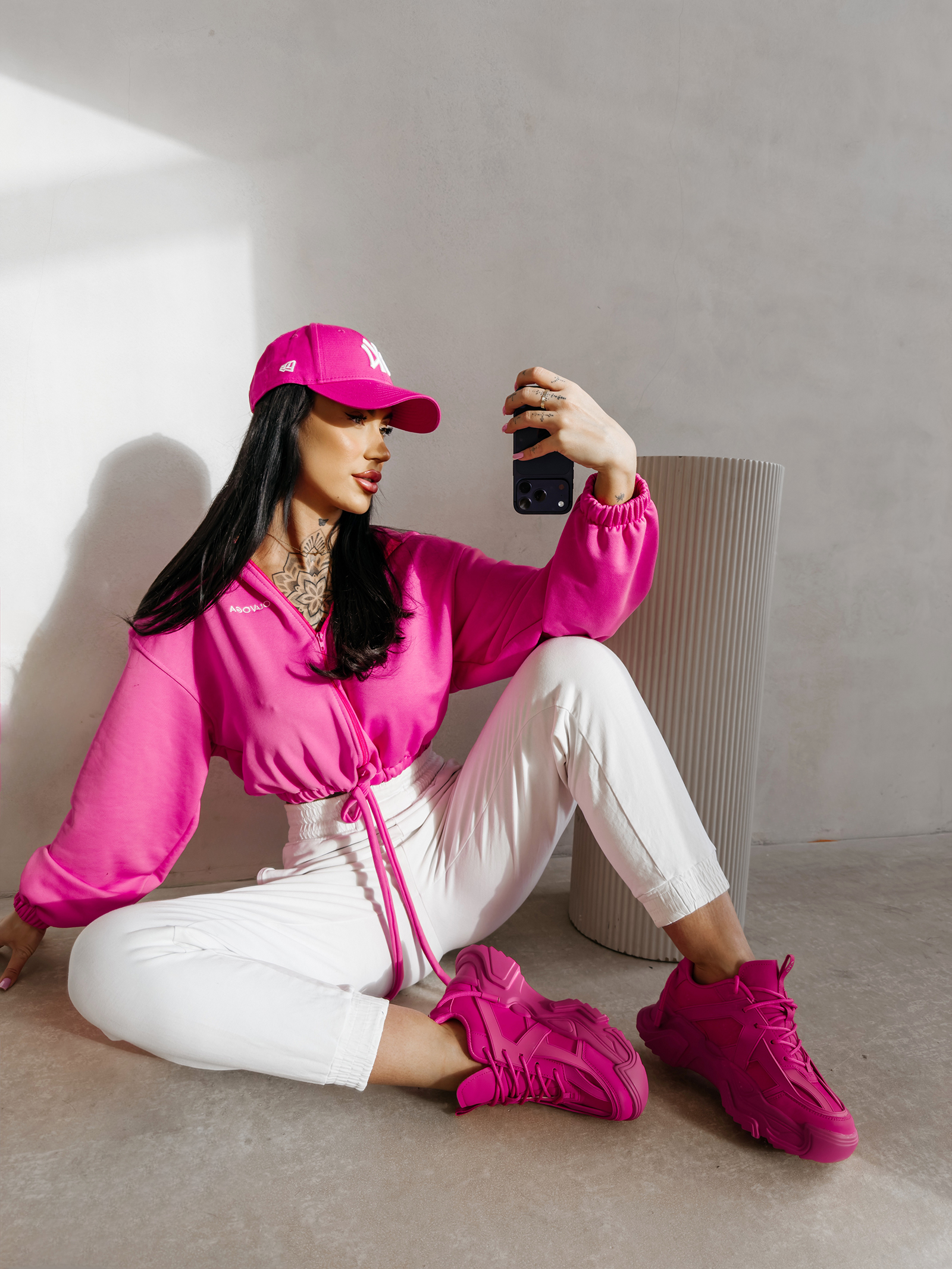 Bluza damska OLAVOGA NERIN amarantowa