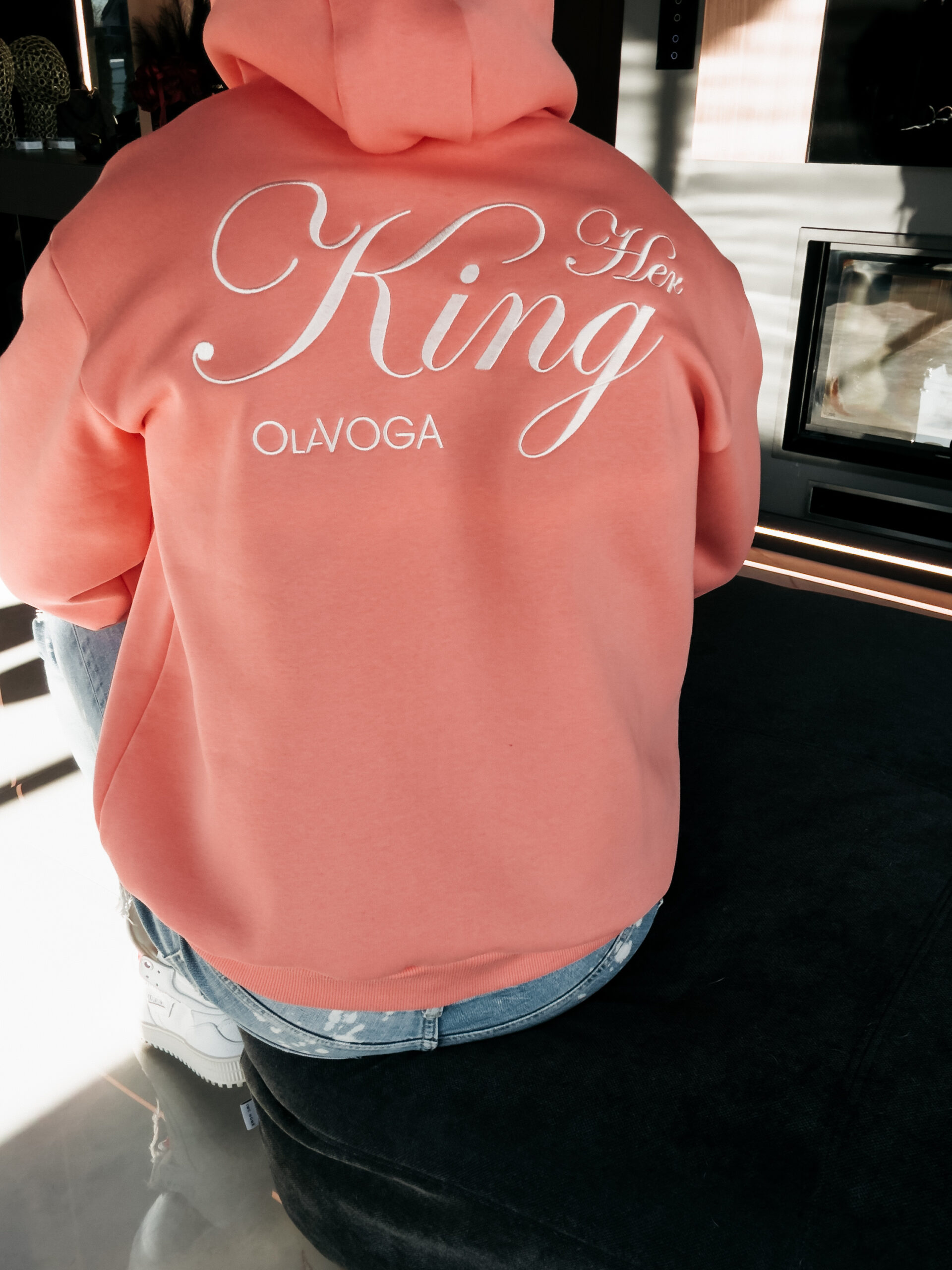 Bluza męska OLAVOGA ADORE brzoskwiniowa