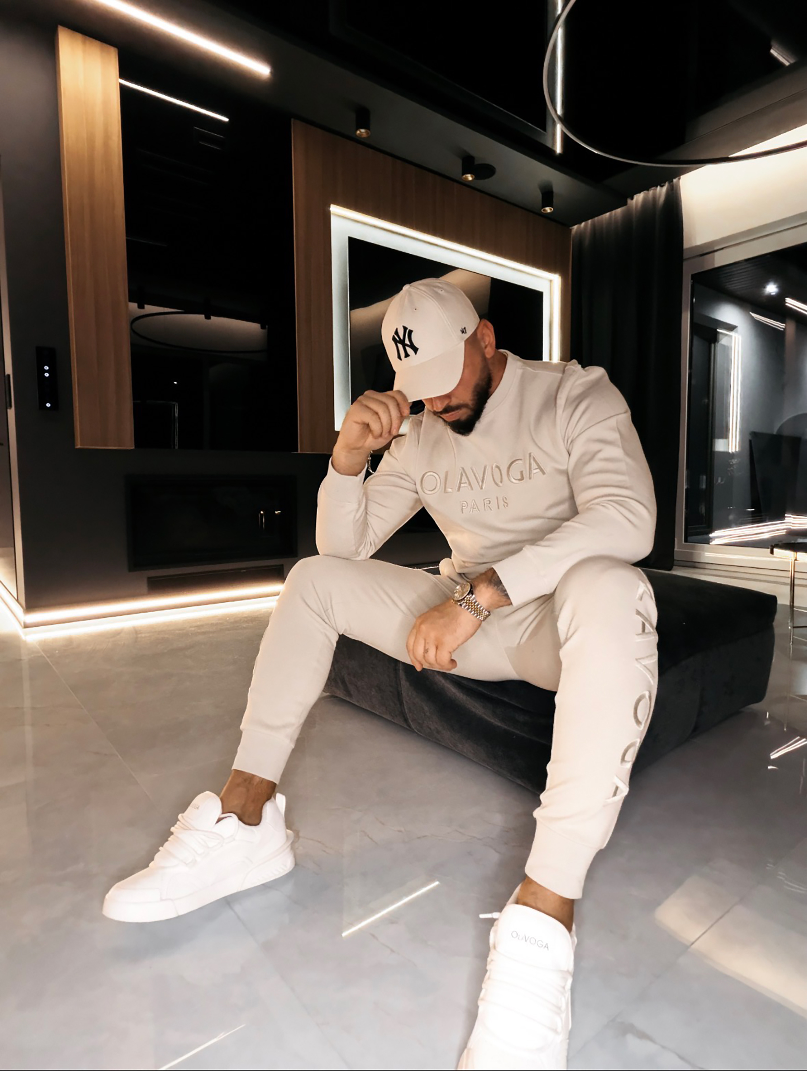 Komplet męski OLAVOGA NOURE beżowy