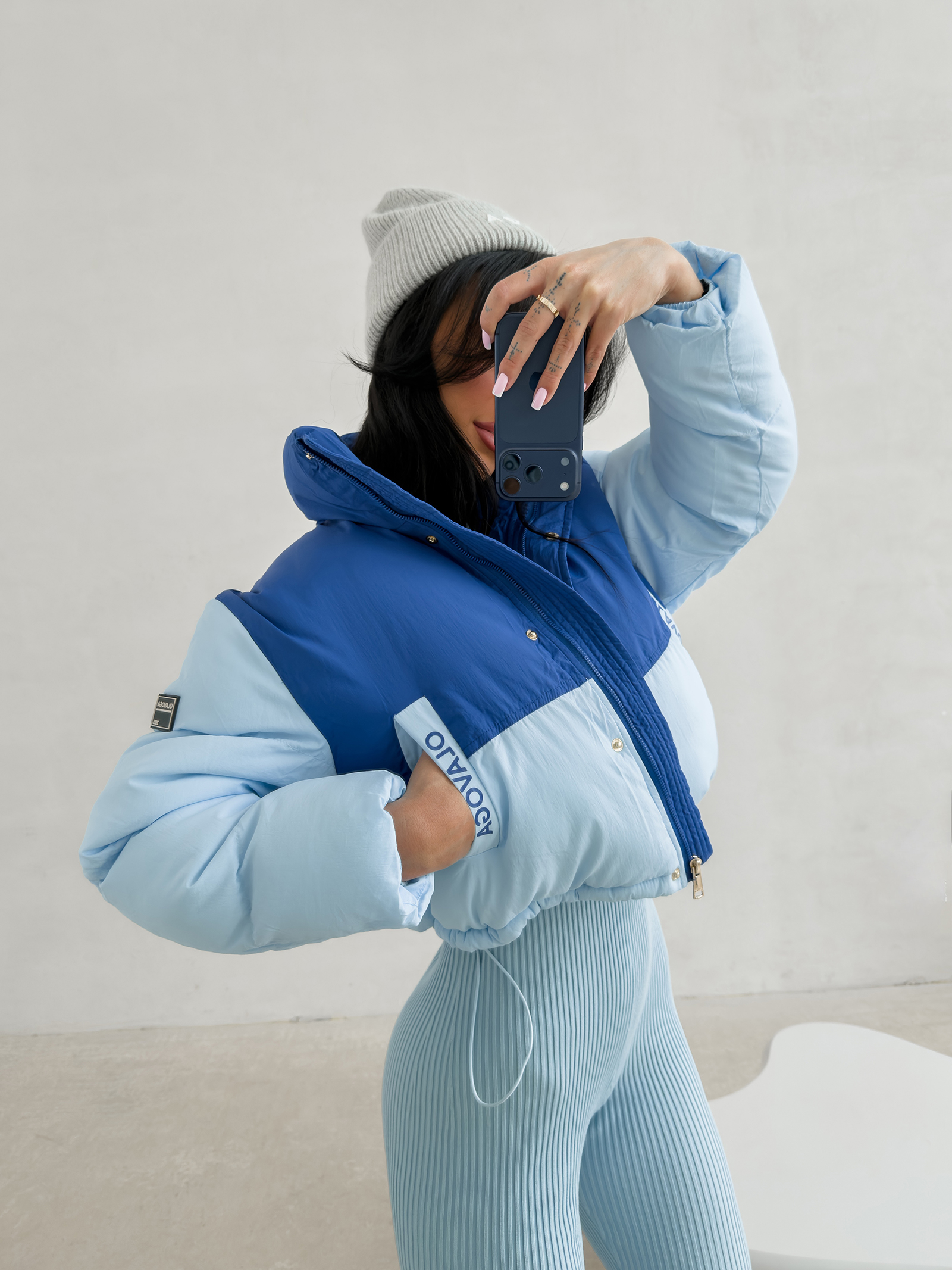 Kurtka damska OLAVOGA KIAR indygo