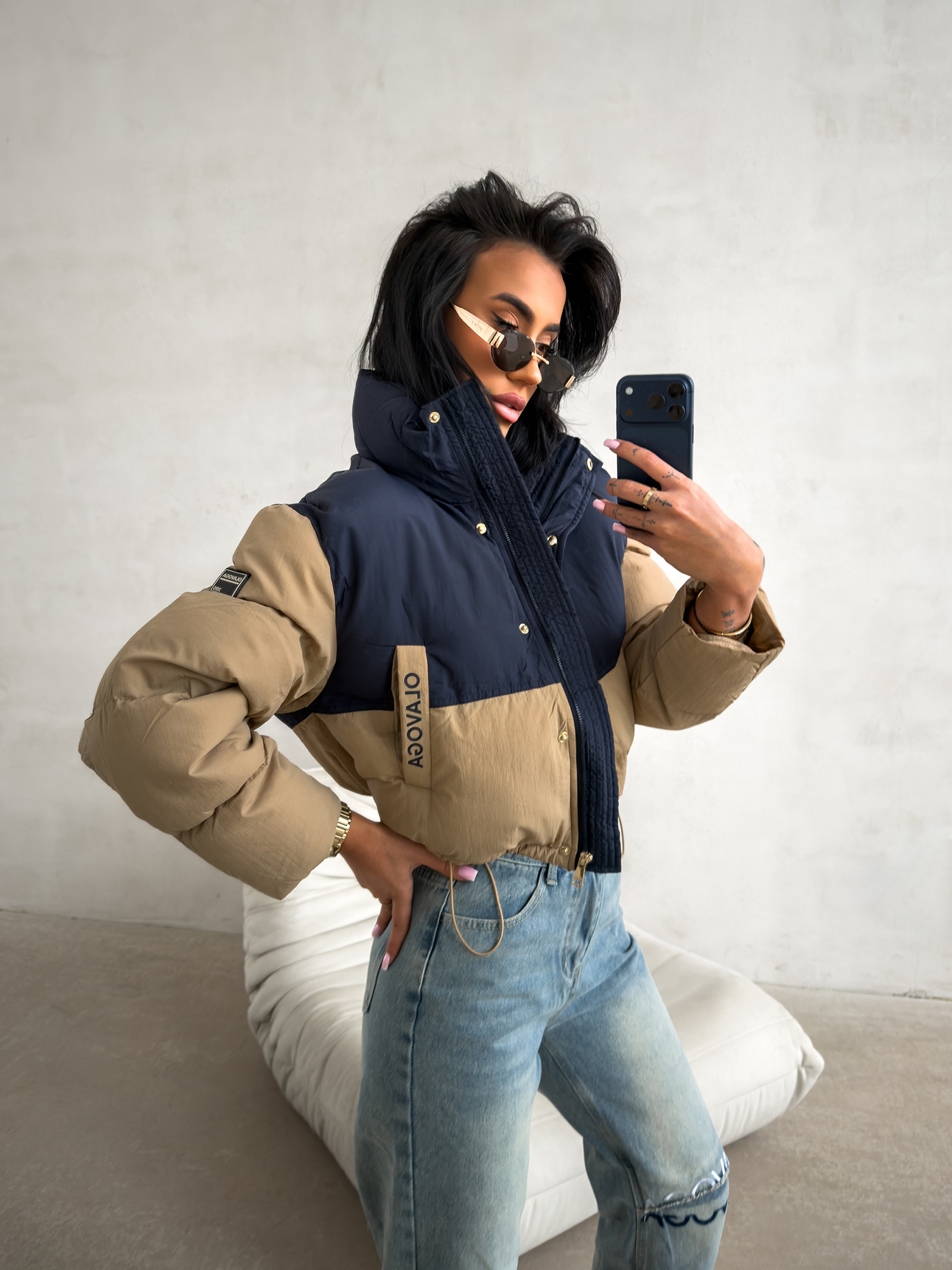 Kurtka damska OLAVOGA KIAR granatowa