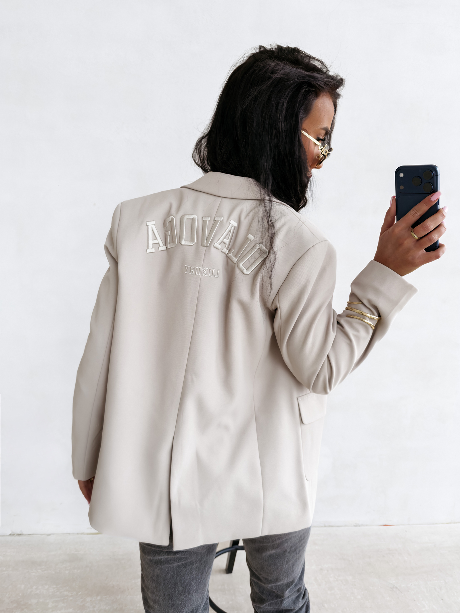 Marynarka damska OLAVOGA VALTAR beżowa