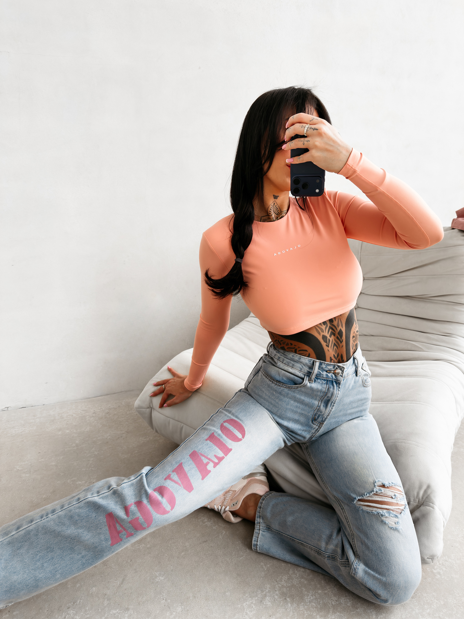 Spodnie damskie OLAVOGA LOVERI niebieskie